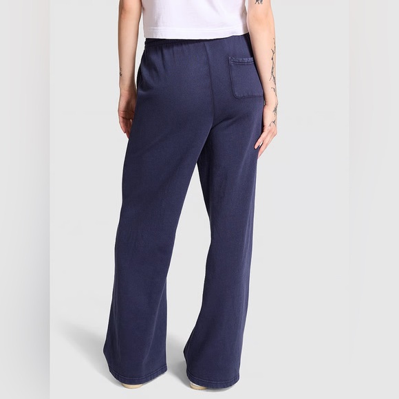 PINK Victoria's Secret Navy Wide Leg Pants Size M - Picture 2 of 5